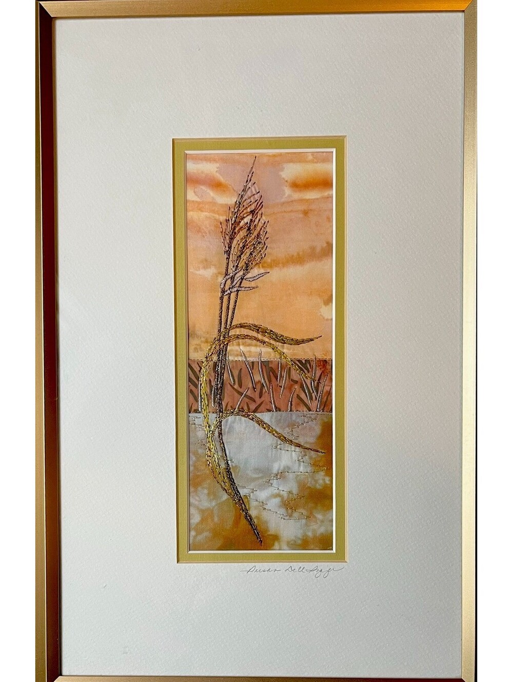 Susan Dell Sjazer Fabric Art Piece - RARE